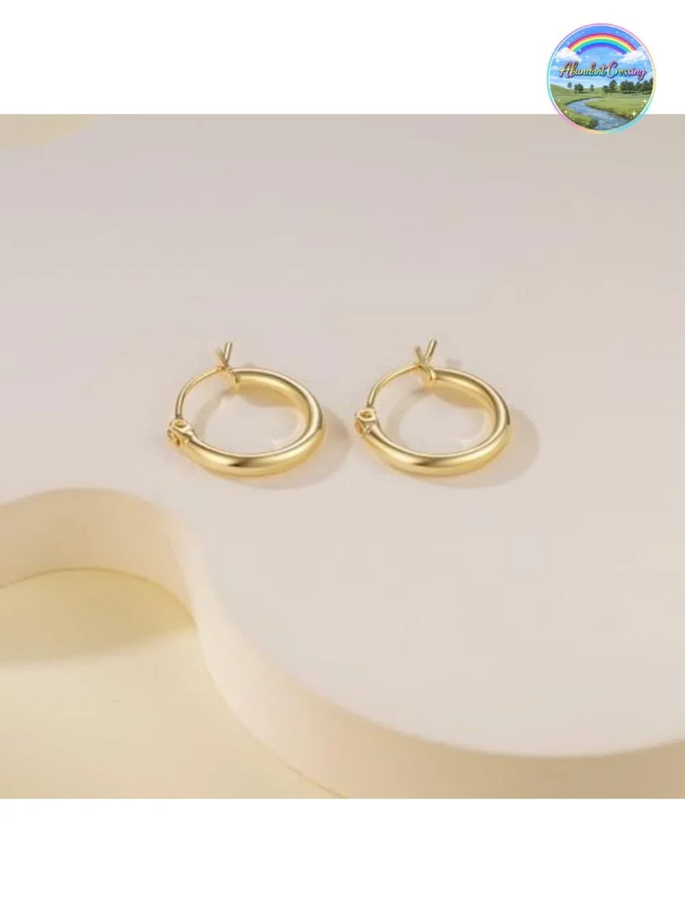 14K Gold Plated Minimalist Huggie Hoop Earrings for Women, Hypoallergenic Small